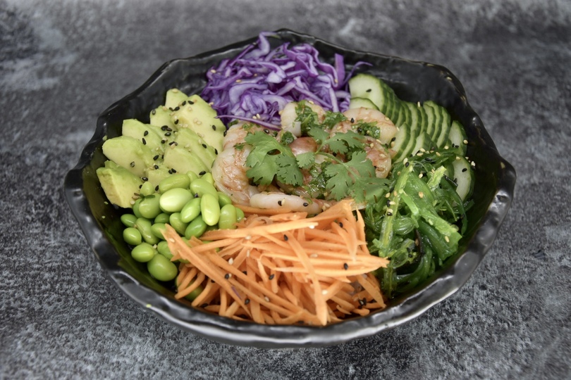 Poke Bowl - Base + Crevettes rose