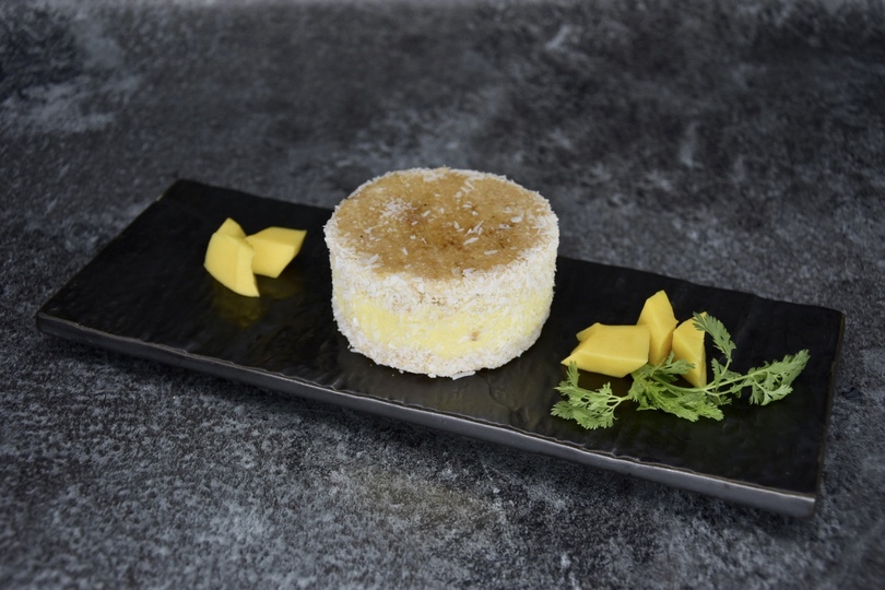 Desserts - Les Hautes Créations - Entremet crémeux Ananas / coco