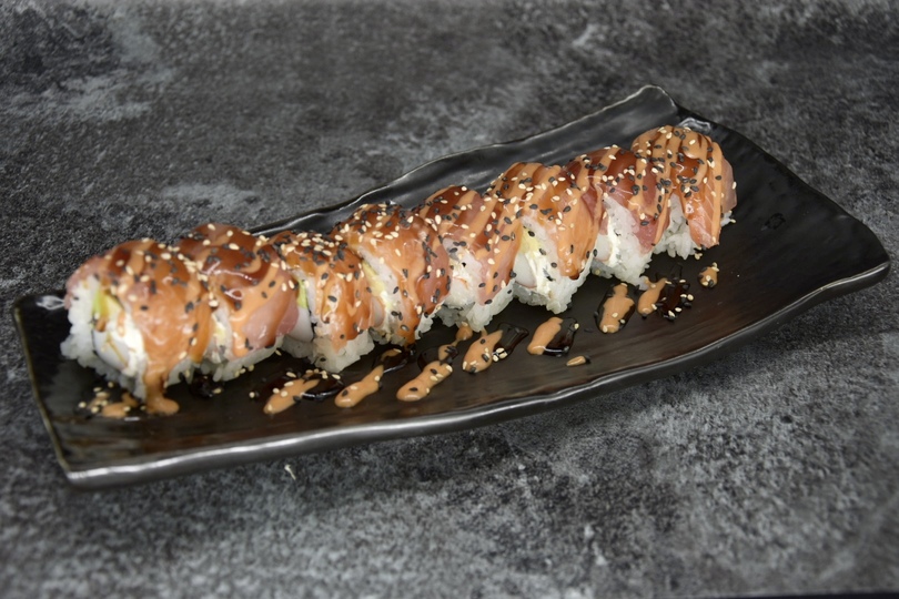 Signature Rolls - RAINBOW THON SAUMON - 8 pièces